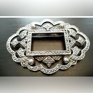 Miriam Haskell Picture Frame Brooch